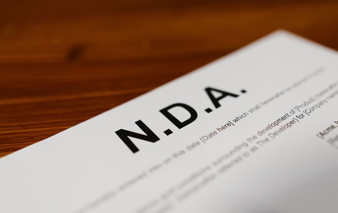 How an employer can use non-disclosure agreements